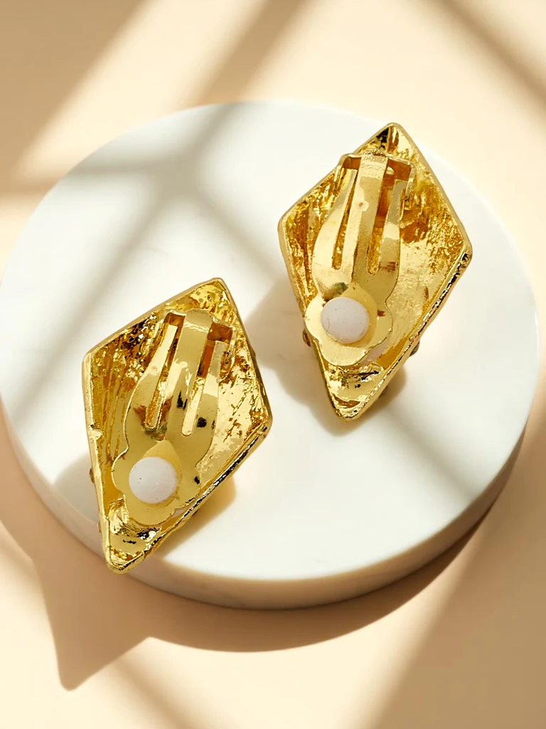 Royalfashion Дамски обеци с щипка с кубичен цирконий