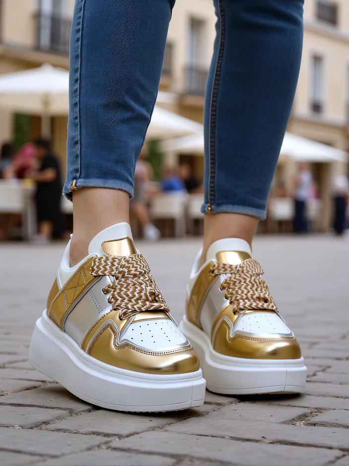 Royalfashion дамски платформи спортни маратонки Gevigos