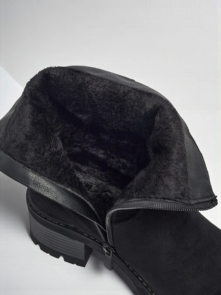 Дамски високи еко велурени боти Carmine