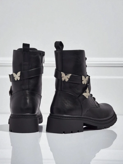 Дамски боти workeri с декорации Motill