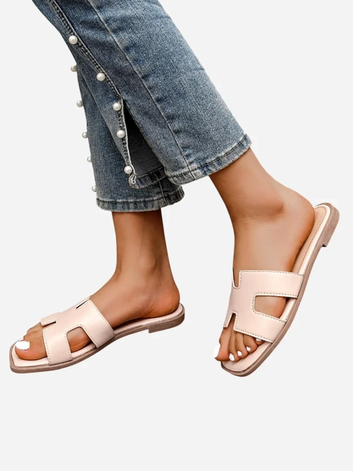 Royalfashion Женски чехли с плоска подметка Eval