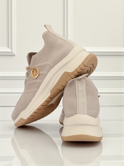 Дамски маратонки Royalfashion Selene – удобни бели обувки на равна подметка