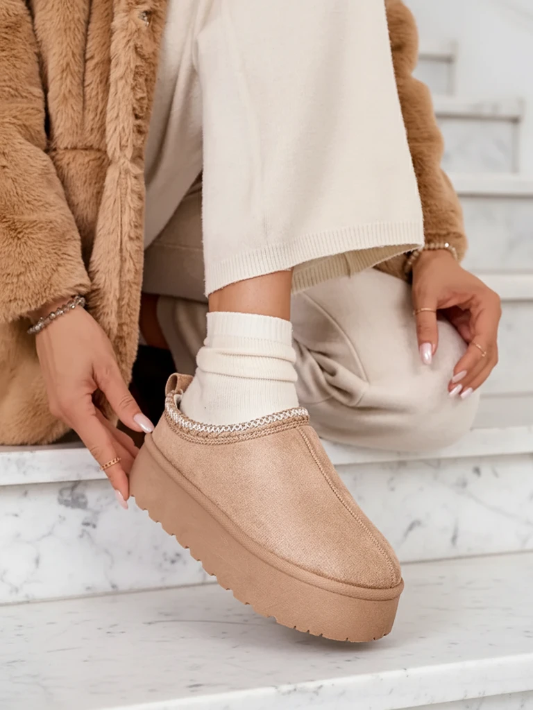 Royalfashion Дамски къси ботуши Zommy a'la snow boots