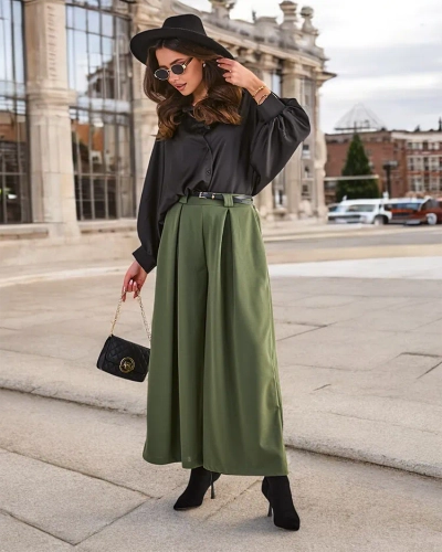 Royalfashion Дамски широки панталони