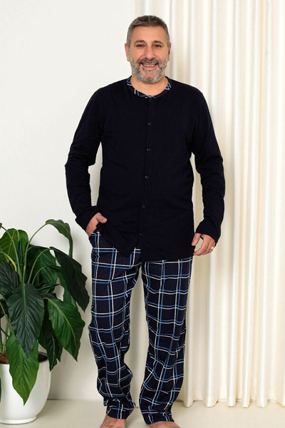 Royalfashion Мъжка тъмносива пижама