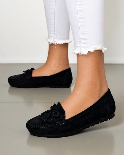 Royalfashion Женски мокасини от еко велур Etette