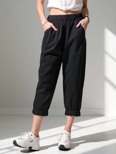 Дамски хarem панталони Royalfashion, изработени от вискоза