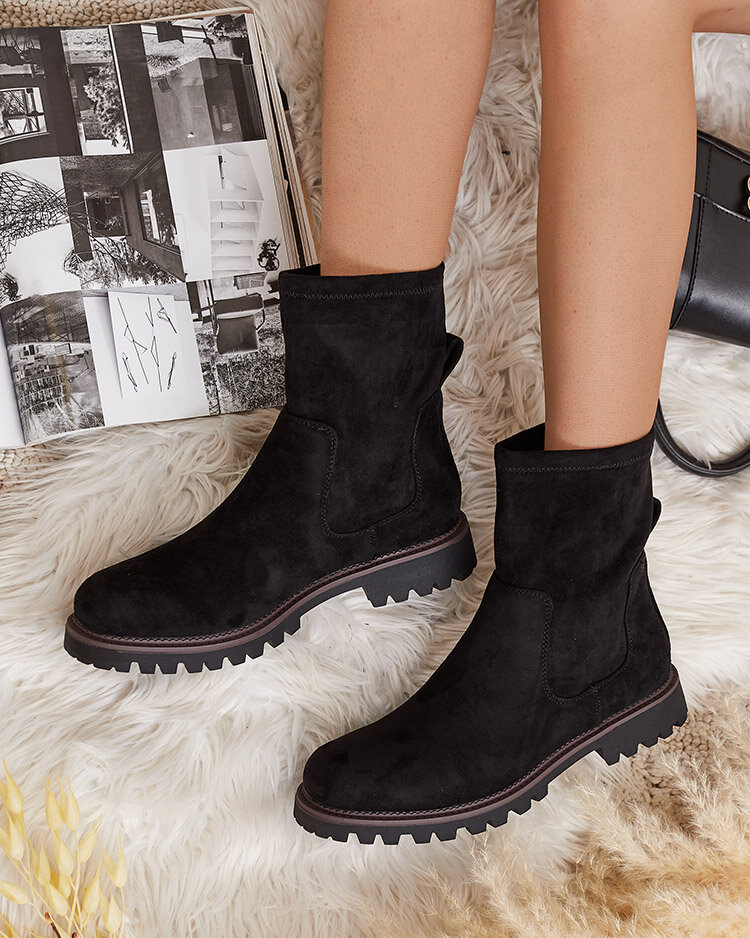 Royalfashion Дамски ботуши Gebimma от еко велур