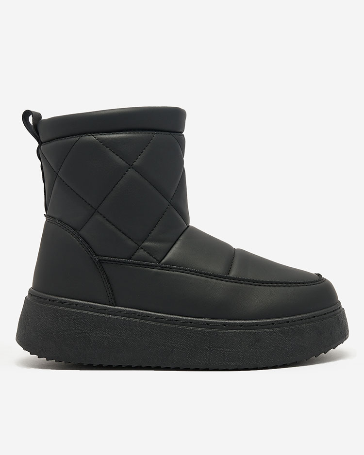Royalfashion Черни дамски ботуши a'la snow boots Kacecica
