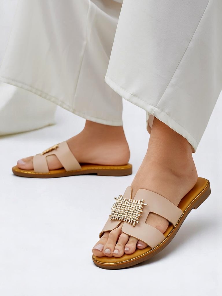 Royalfashion Декоративни дамски слайдове с орнамент Crattes