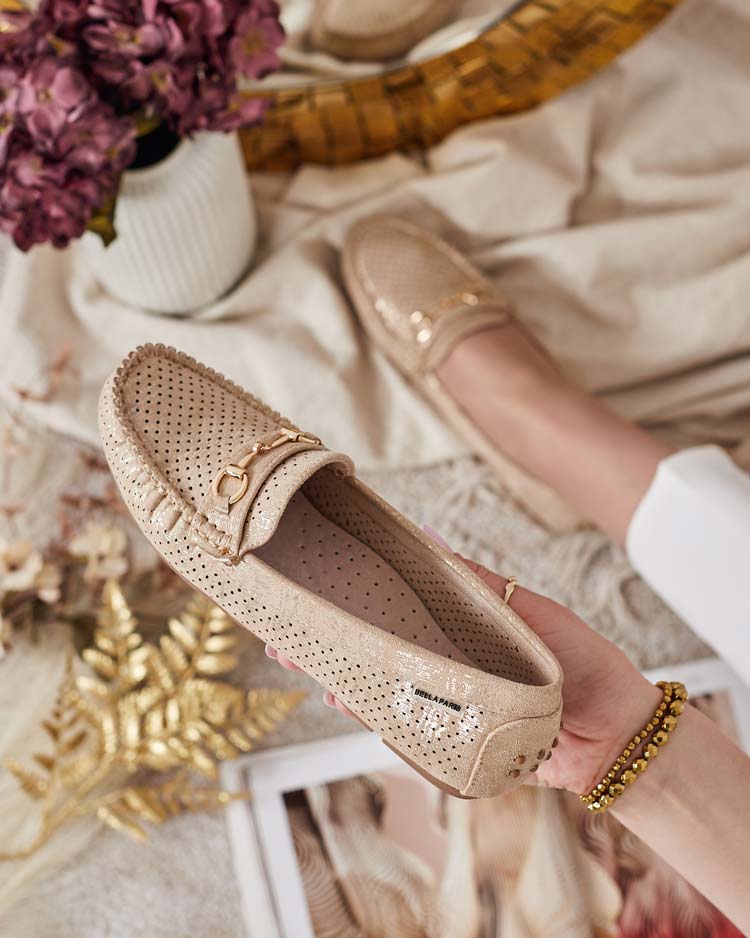 Royalfashion Дамски ажурни мокасини Mill