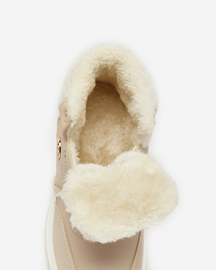 Royalfashion Дамски спортни обувки с изолация в бежово Cerrto