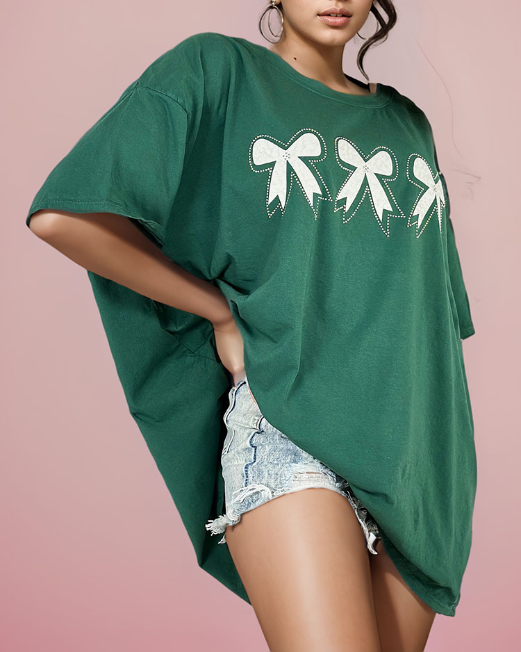 Royalfashion Дамска тениска с панделка