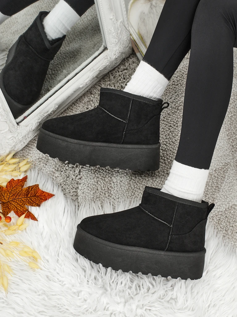 Къси дамски боти а ла сноубутс Vespera