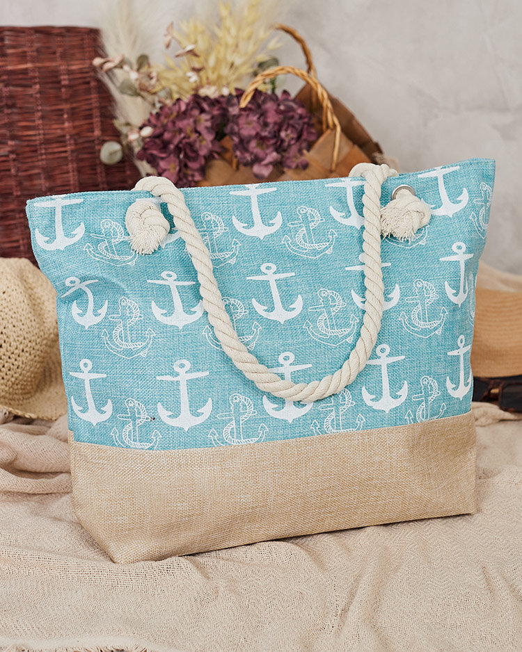 Royalfashion Чанта от плат в празничен десен за рамо