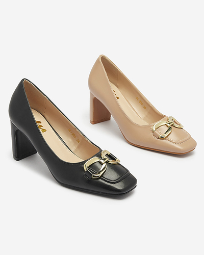 Черни дамски мокасини Cancoro- Footwear