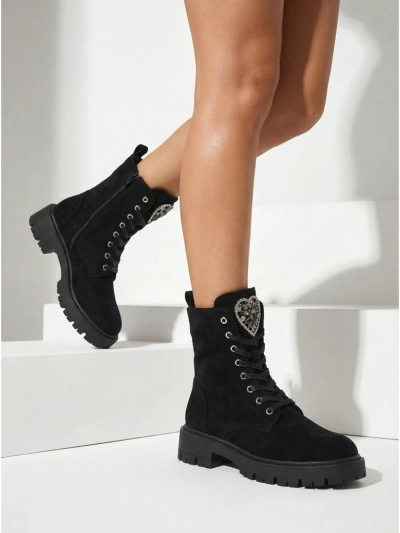 Дамски боти от еко велур Euni