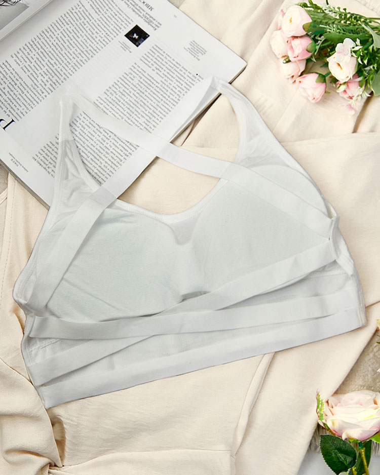 Royalfashion Дамски спортен сутиен с циркони