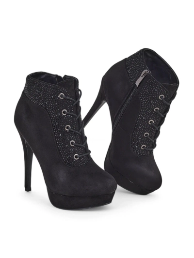 Royalfashion Дамски обувки с токче и камъни Efelolo