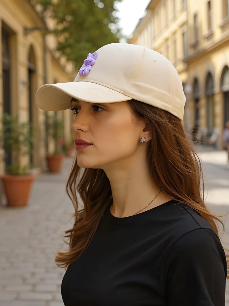 Royalfashion шапка с козирка и апликация Bunny Chic