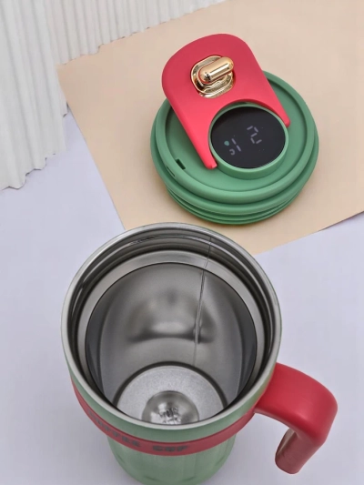 Royalfashion Термокана с чучур и температурен сензор Кафена чаша