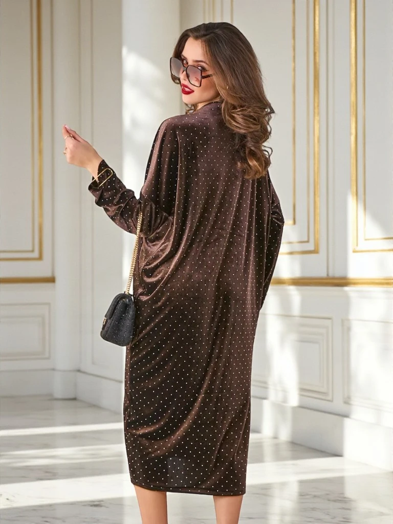 Royalfashion Женска рокля с на gathered