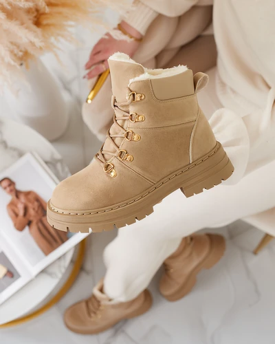 Royalfashion Светлокафяви дамски трапери Develier