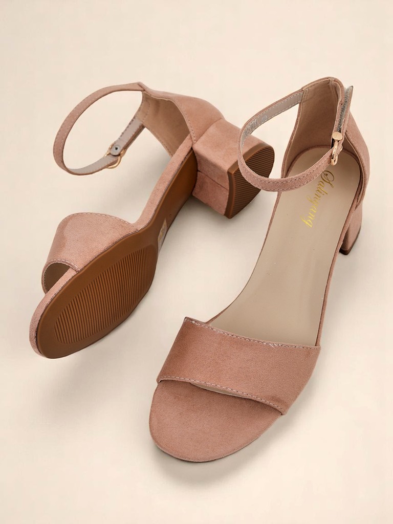 Royalfashion Дамски сандали на нисък ток SoftHeels