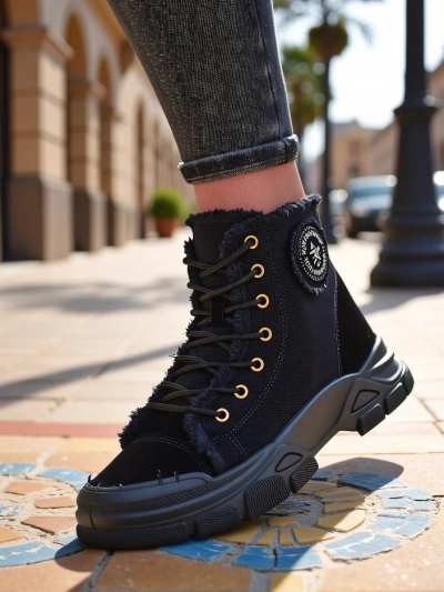 Royalfashion Високи дамски маратонки Hirrias