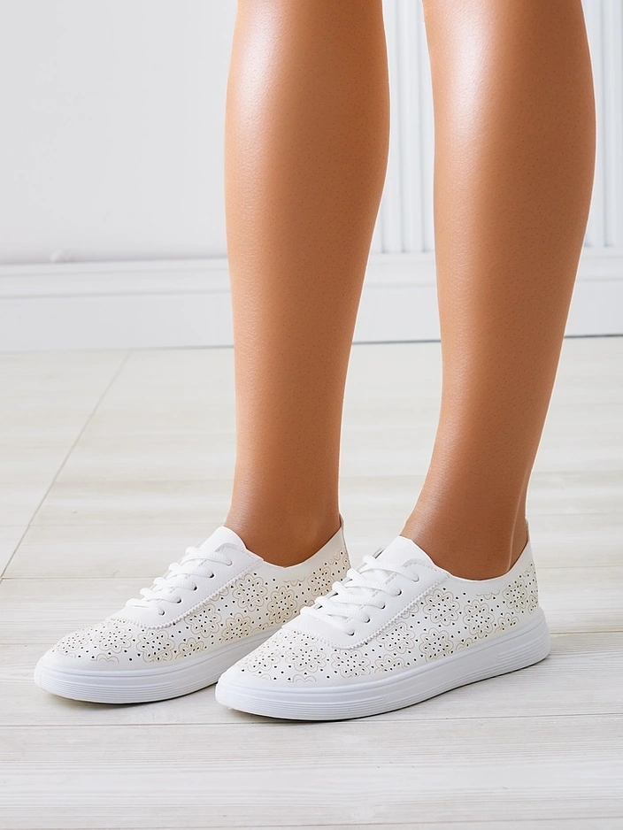 Роялфешън Дамски спортни обувки с връзки с принт Фенни