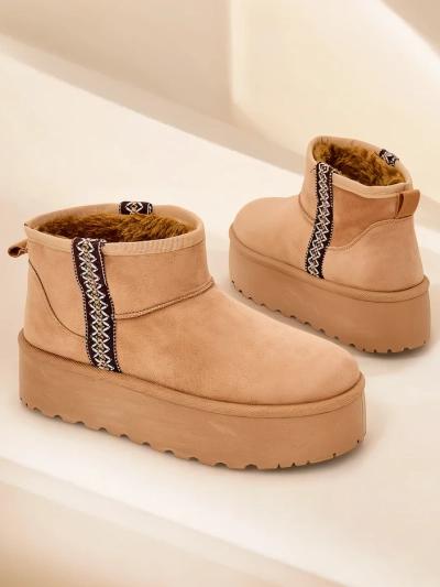 Royalfashion Къси дамски снежни боти Haluzi