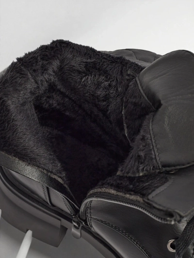 Еко кожени дамски боти с връзки Nomelira