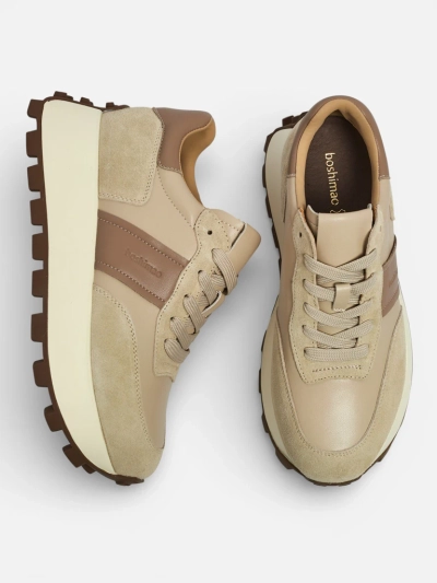 Спортни дамски маратонки от естествена кожа Naterre