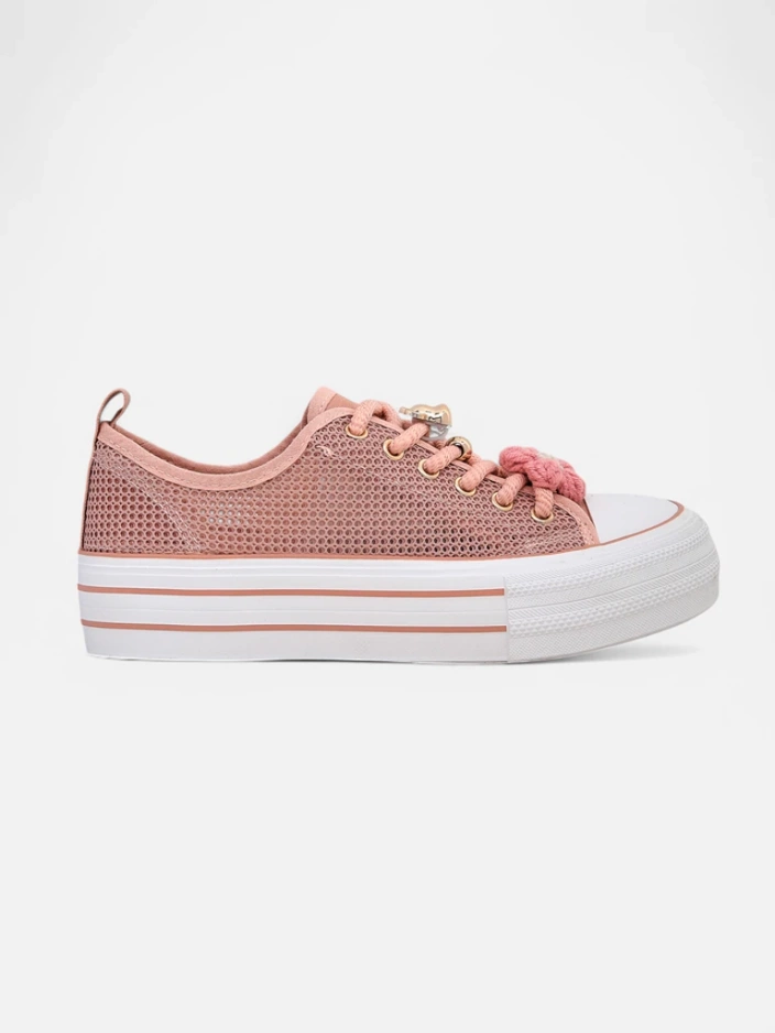 Royalfashion дамски перфориран Sneakers с декорации Osdo