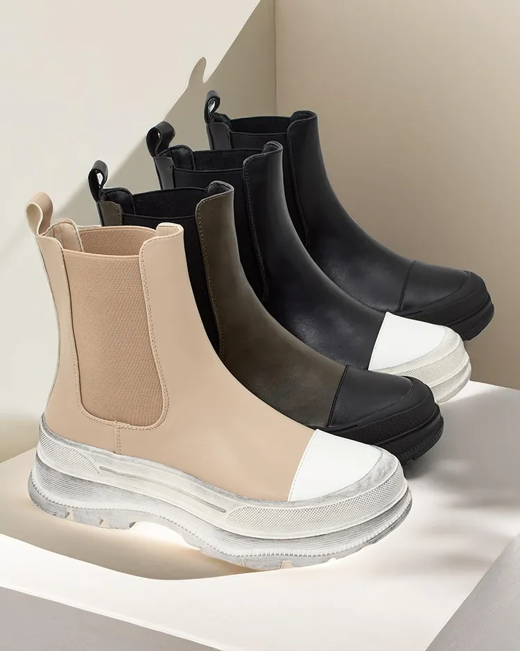 Дамски ботуши без връзки на Royalfashion Anerr