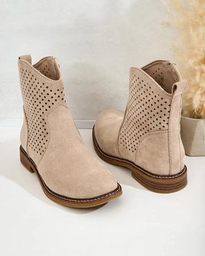 Royalfashion Дамски ажурни ботуши Toffas