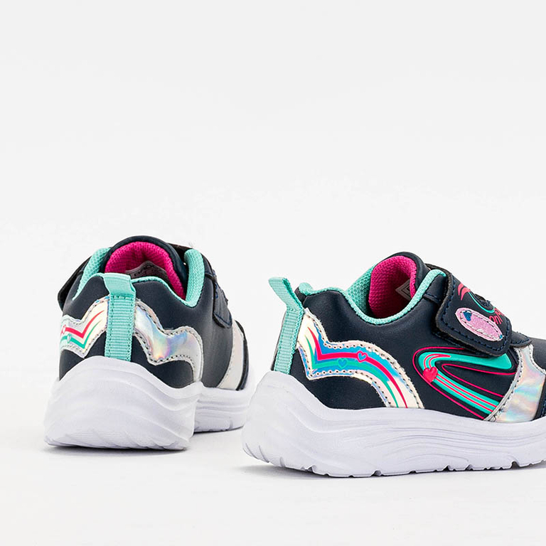 Granatowo - miętowe buty sportowe dziewczęce Mikorasi - Obuwie