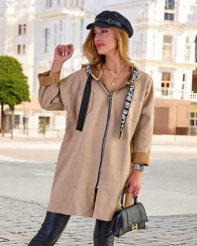 Royalfashion Дамско палто до коляното