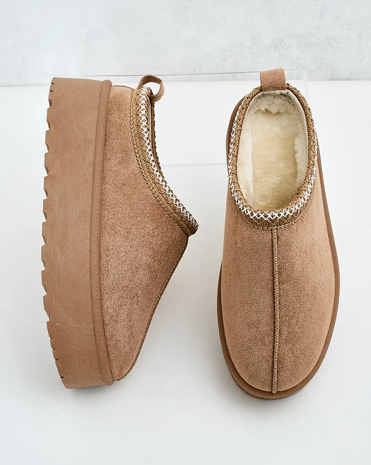 Royalfashion Дамски къси ботуши Zommy a'la snow boots