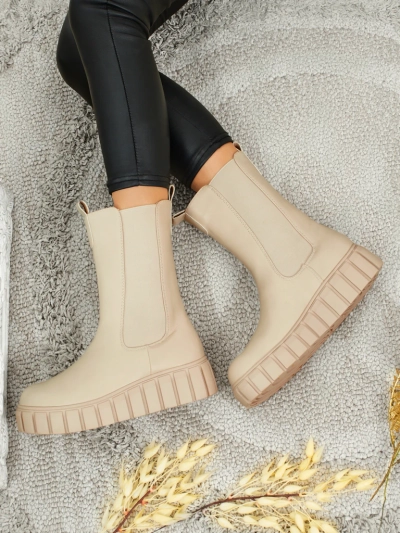 Дамски високи еко кожени боти Livora