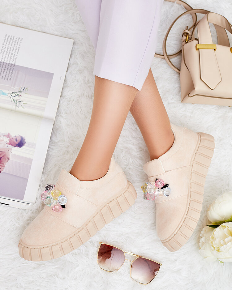 Royalfashion Спортни полуобувки с цветни камъни Resinello