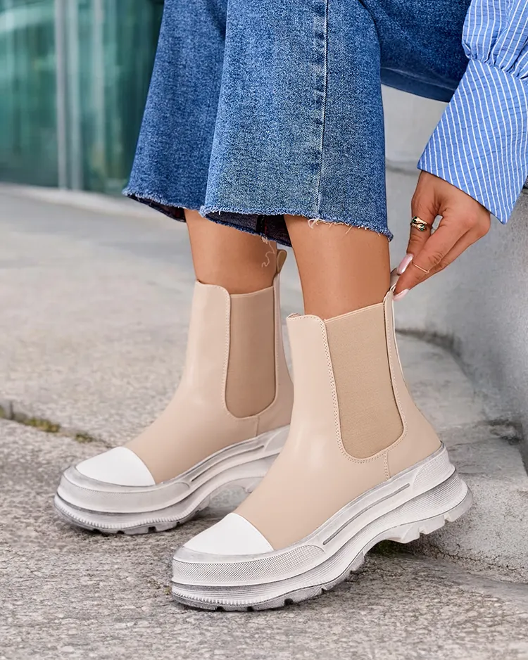 Дамски ботуши без връзки на Royalfashion Anerr