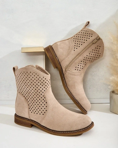 Royalfashion Дамски ажурни ботуши Toffas