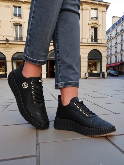 Royalfashion Дамски спортни перфорирани маратонки Jovenes