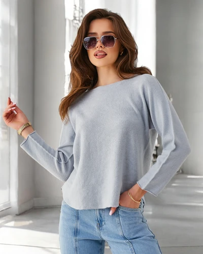 Royalfashion Вискозен тънък женски пуловер