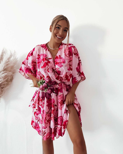 Royalfashion Дамска мини рокля с оригинален десен