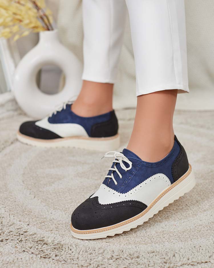 Royalfashion Дамски полуобувки Novlas с връзки