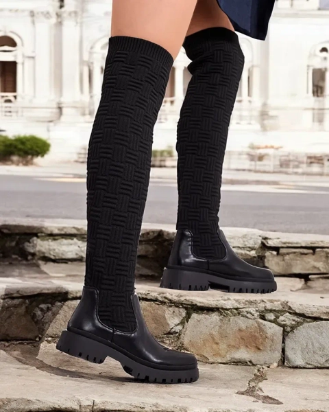 Royalfashion Дамски ботуши над коляното Aruni