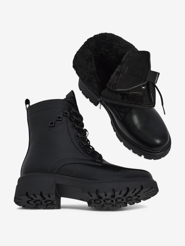 Дамски еко кожени боти с връзки Nometa