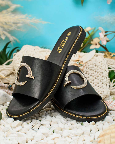 Royalfashion Дамски джапанки Omerta с плоска подметка